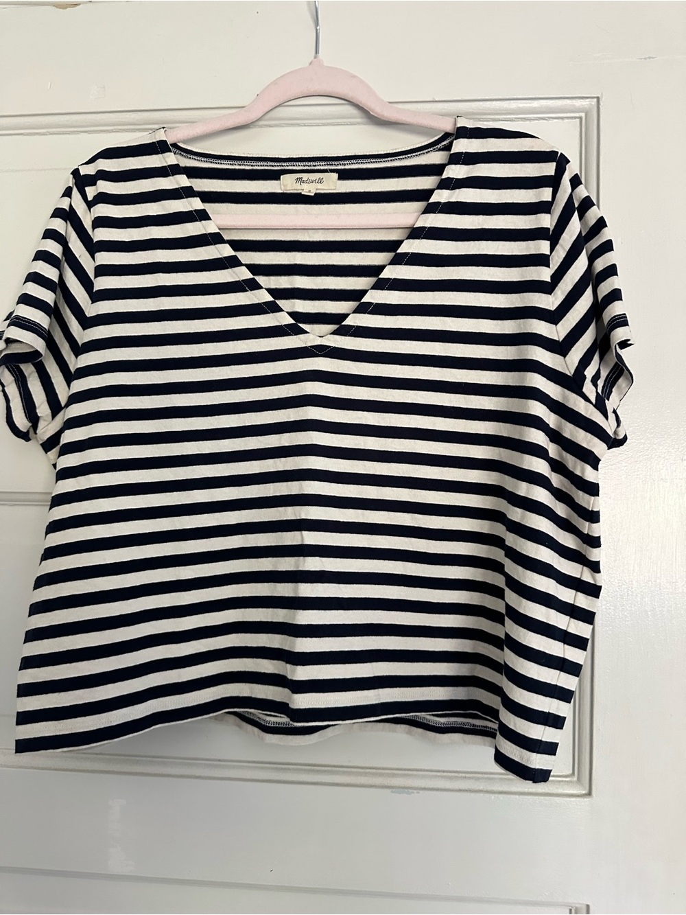 Madewell Setlist boxy striped short sleeve tee